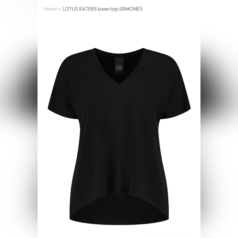 🐱 Lotus Eaters Black Base Top (Ermones) US XS  Euro S  Made in Greece